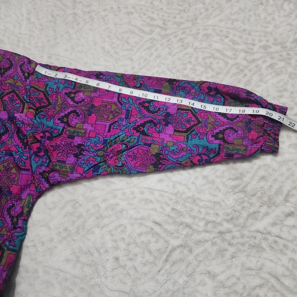 Vintage 90's Lavon windbreaker Track Suit Set Jacket and Pant Size M Retro - Picture 11 of 14